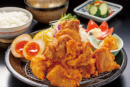 唐揚げ富士山ランチ
